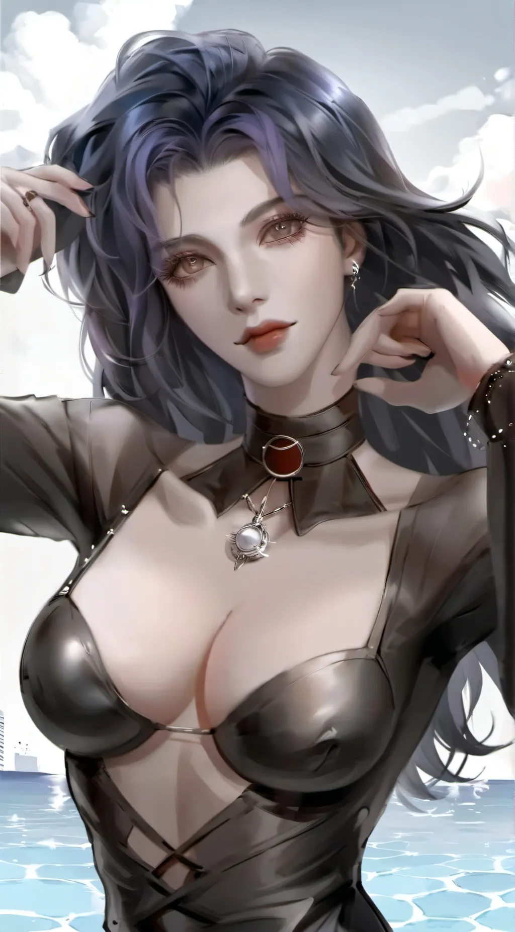 ai character: Aurora background