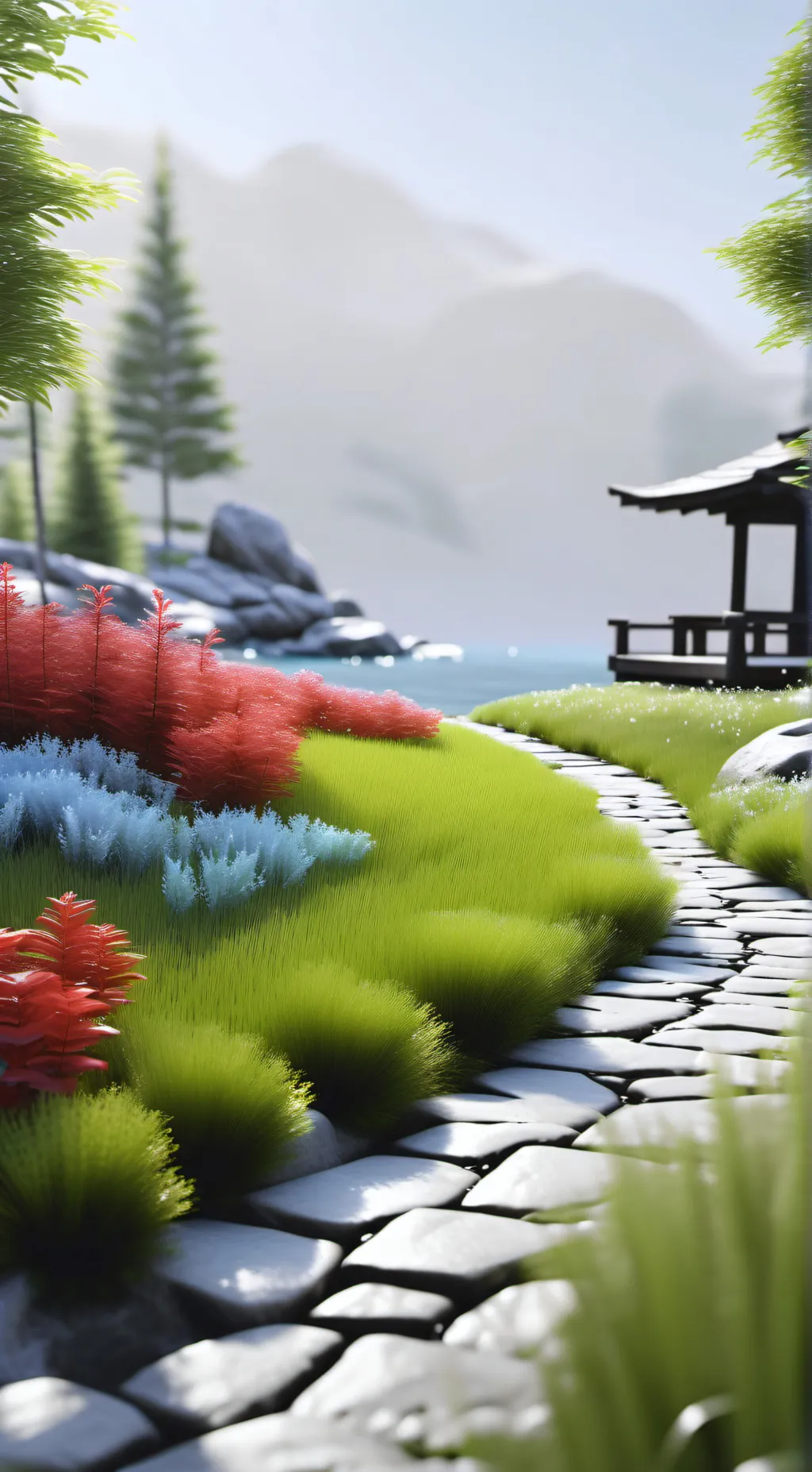 ai character: GRASS background