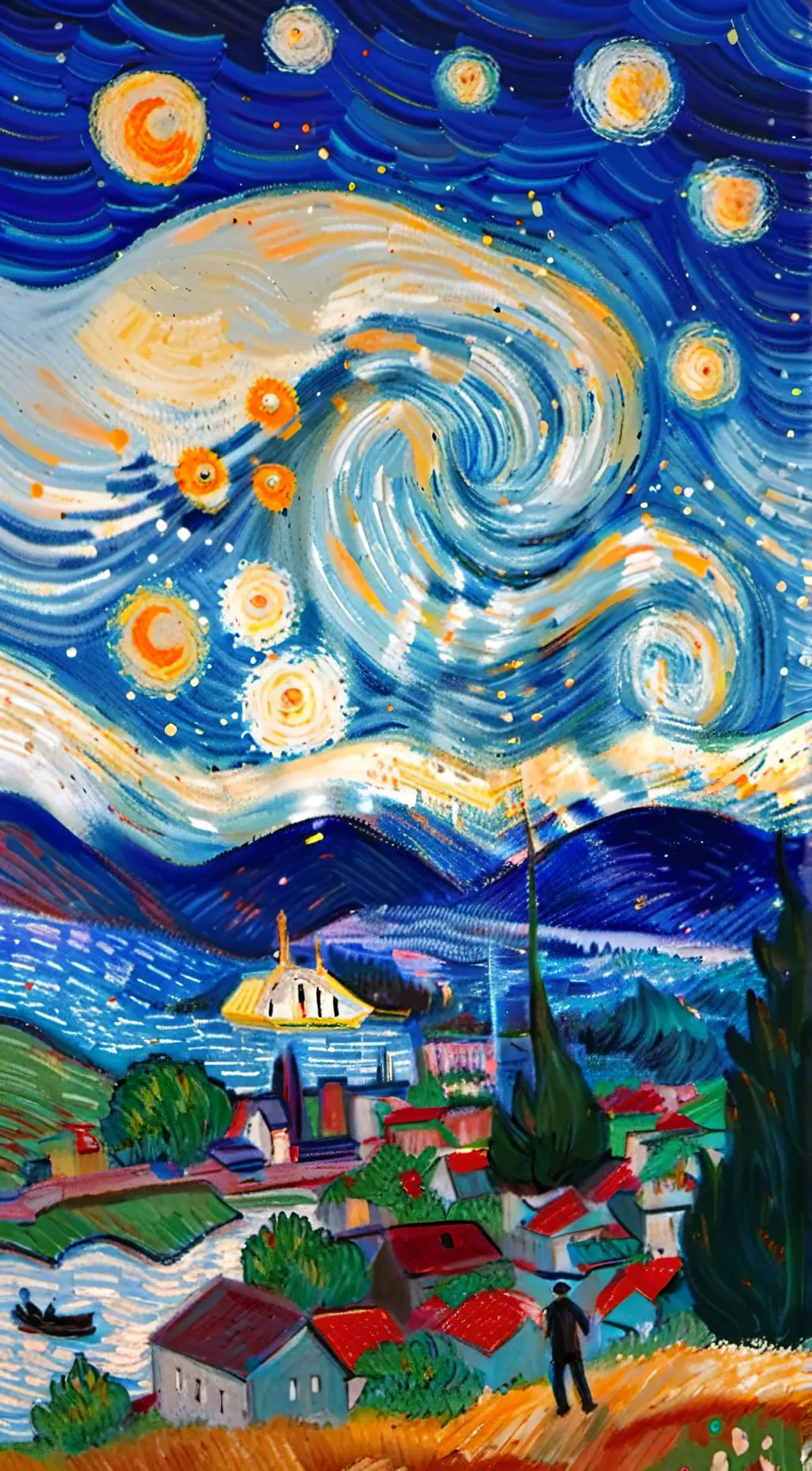 ai character: Happy bday background