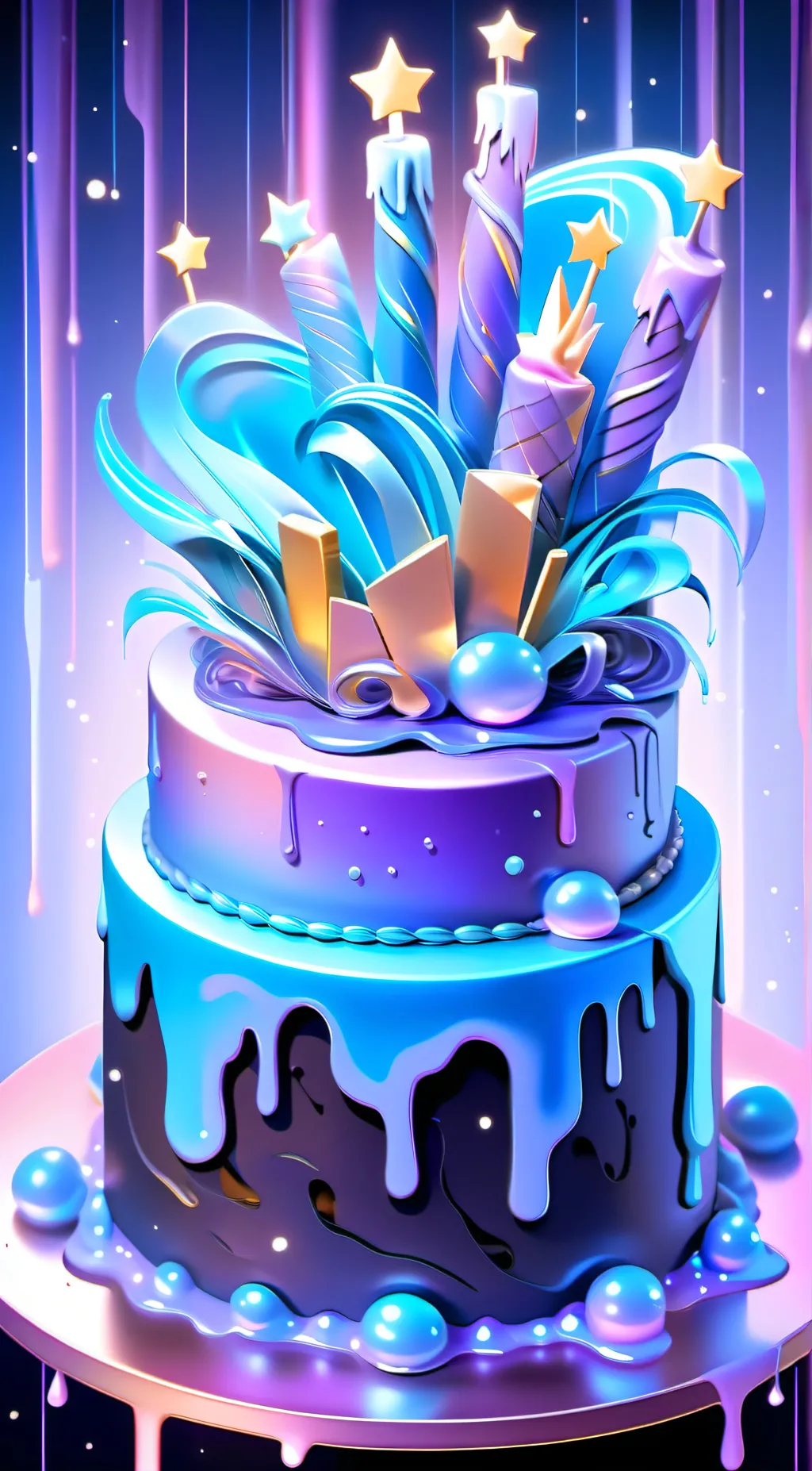 ai character: Happy Birthday!  background