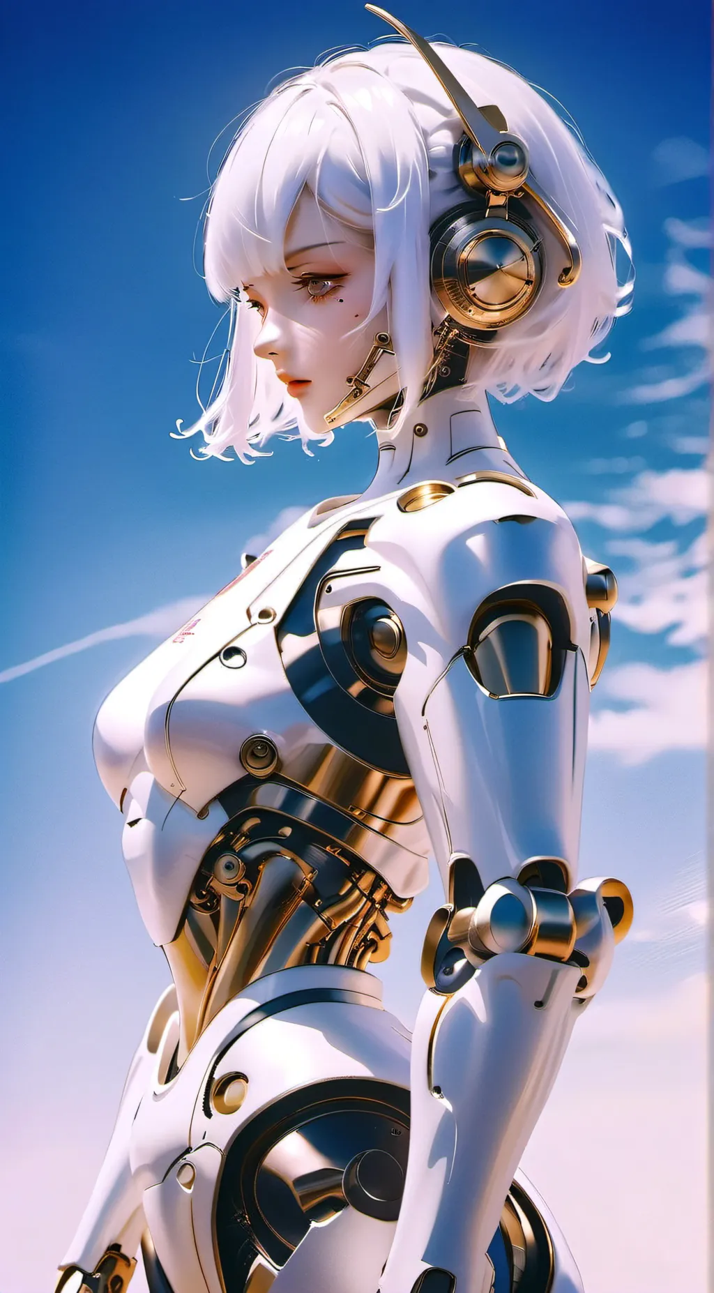 ai character: Robot GF  background