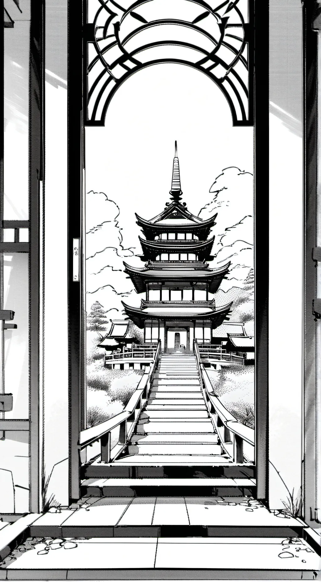 ai character: Sukuna Shrine malo background