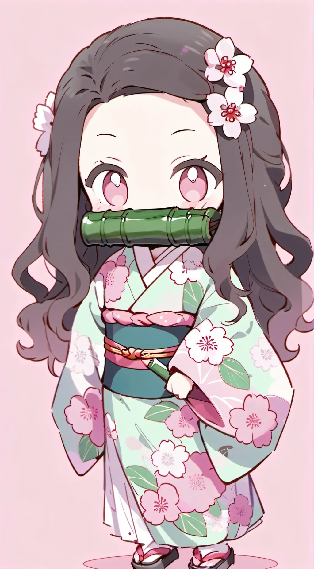 ai character: Nezuko Kamado background