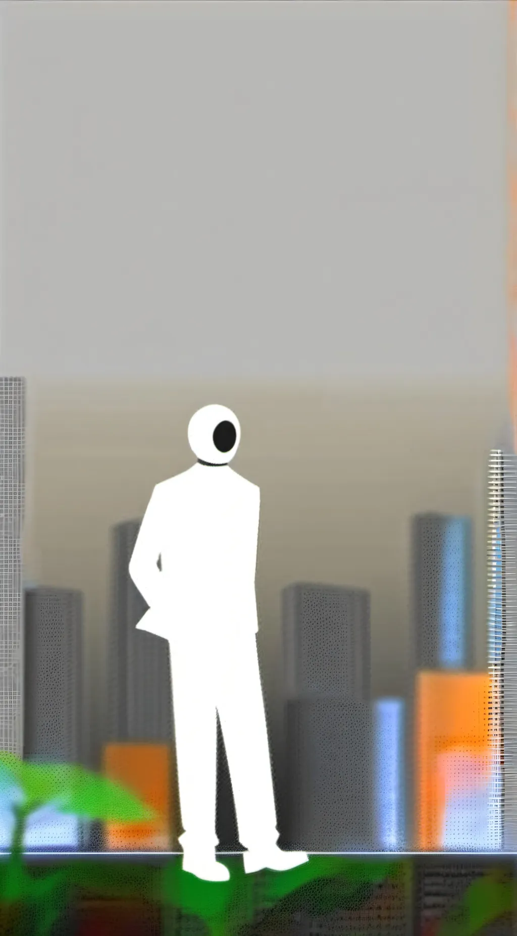 ai character: Stick background