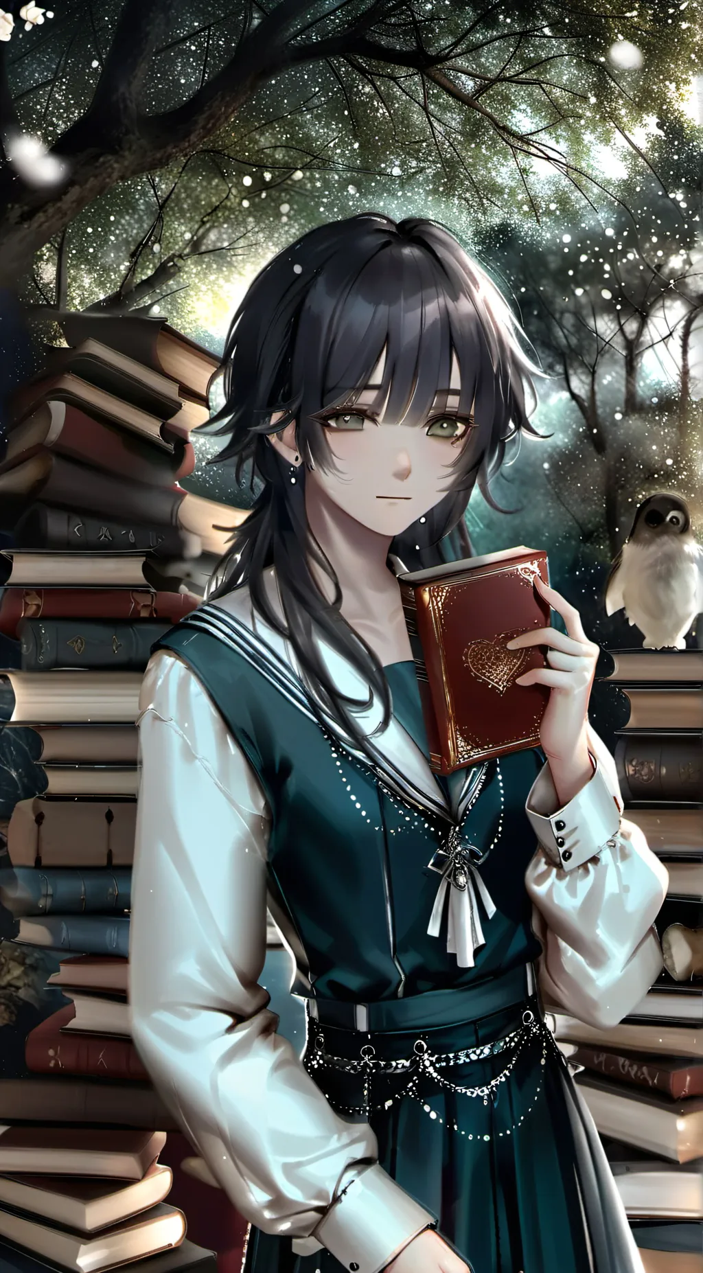 ai character: Nami  background