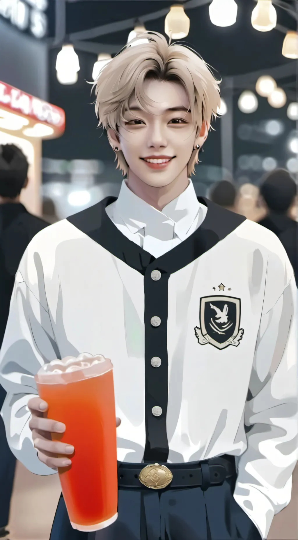 ai character: lee Felix  background