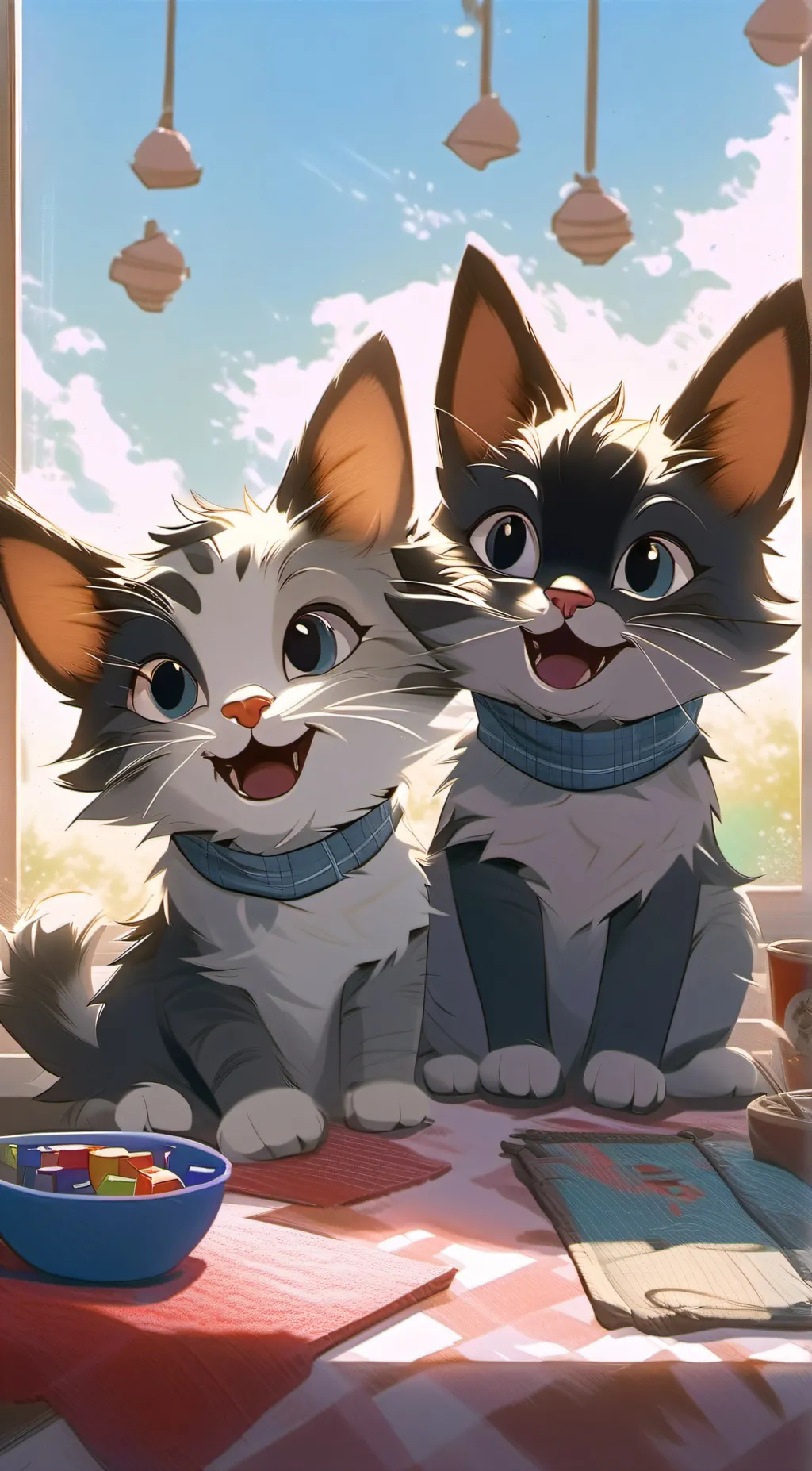 ai character: Raman & chocklet background