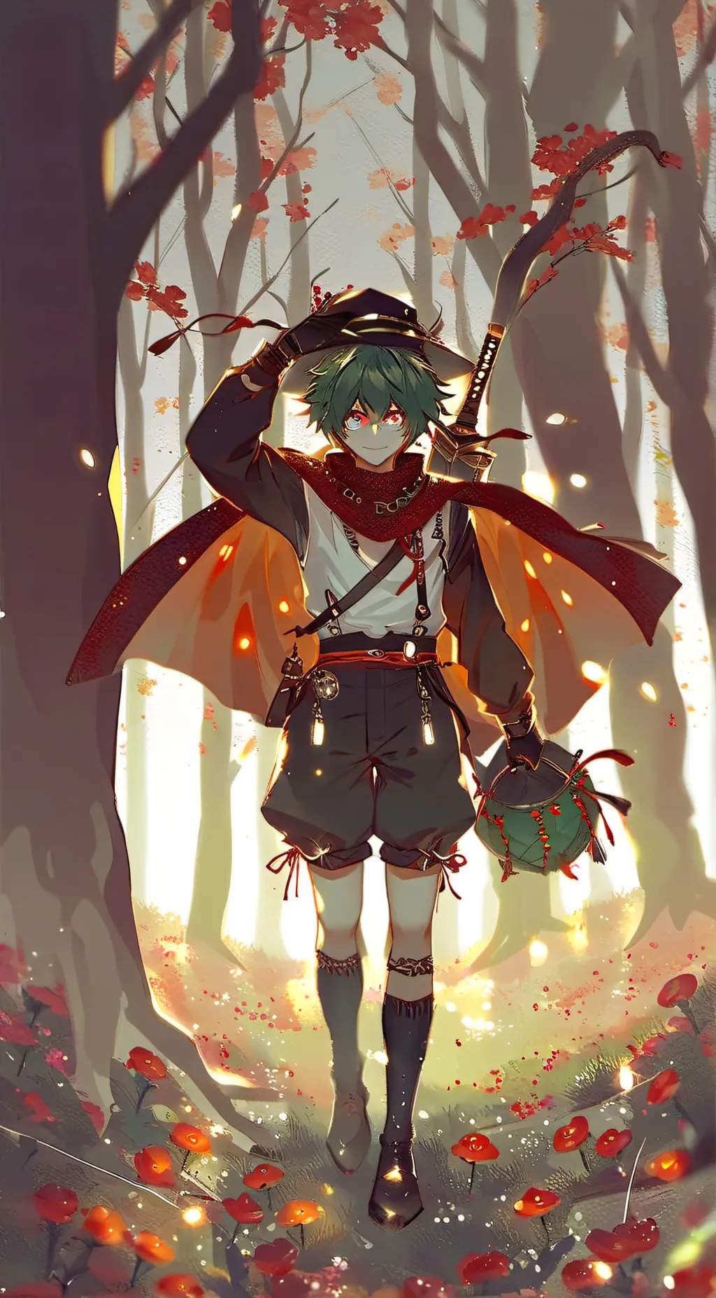 ai character: deku vigilante war background