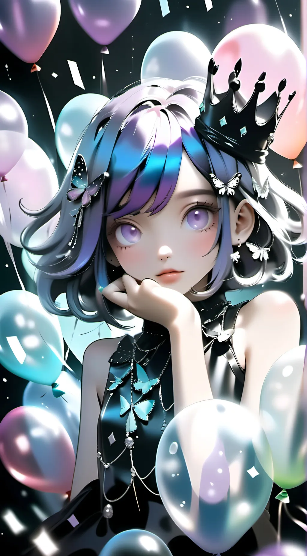 ai character: Alessia(Happy bday background