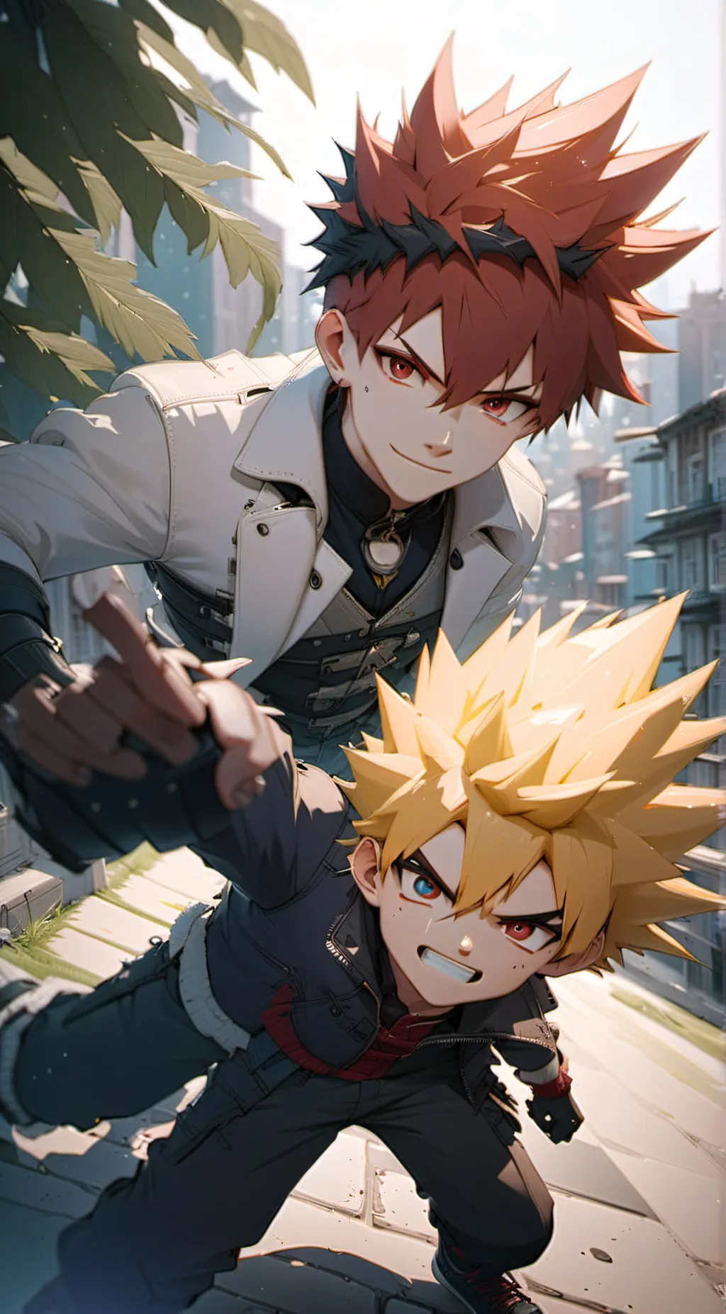 ai character: KiriBaku × Roomie background