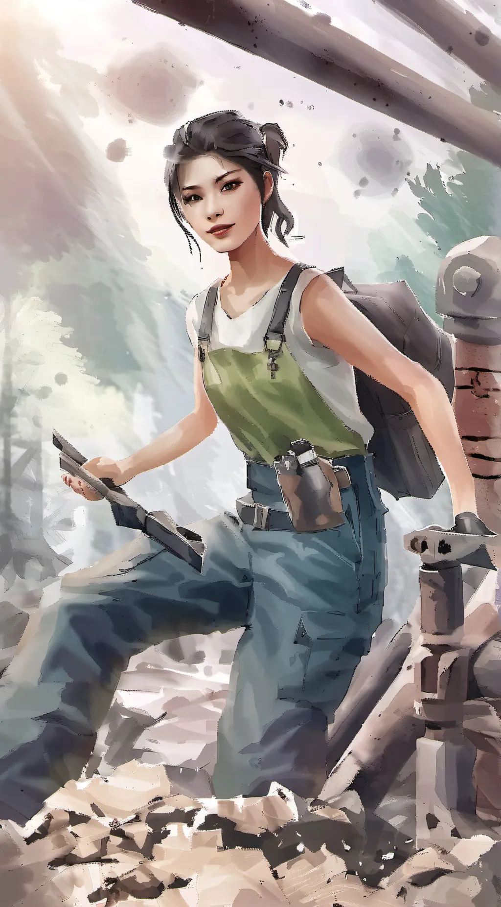 ai character: Hazel  background