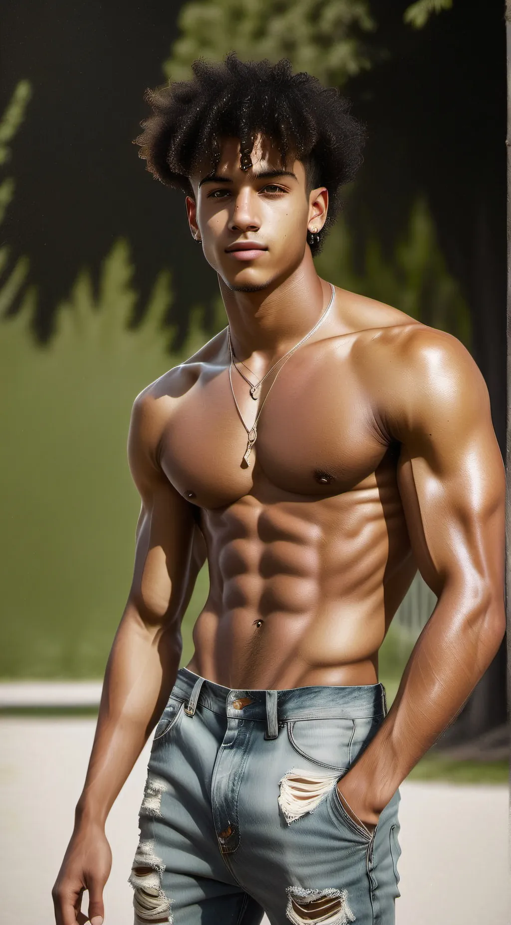 ai character: Miles  background