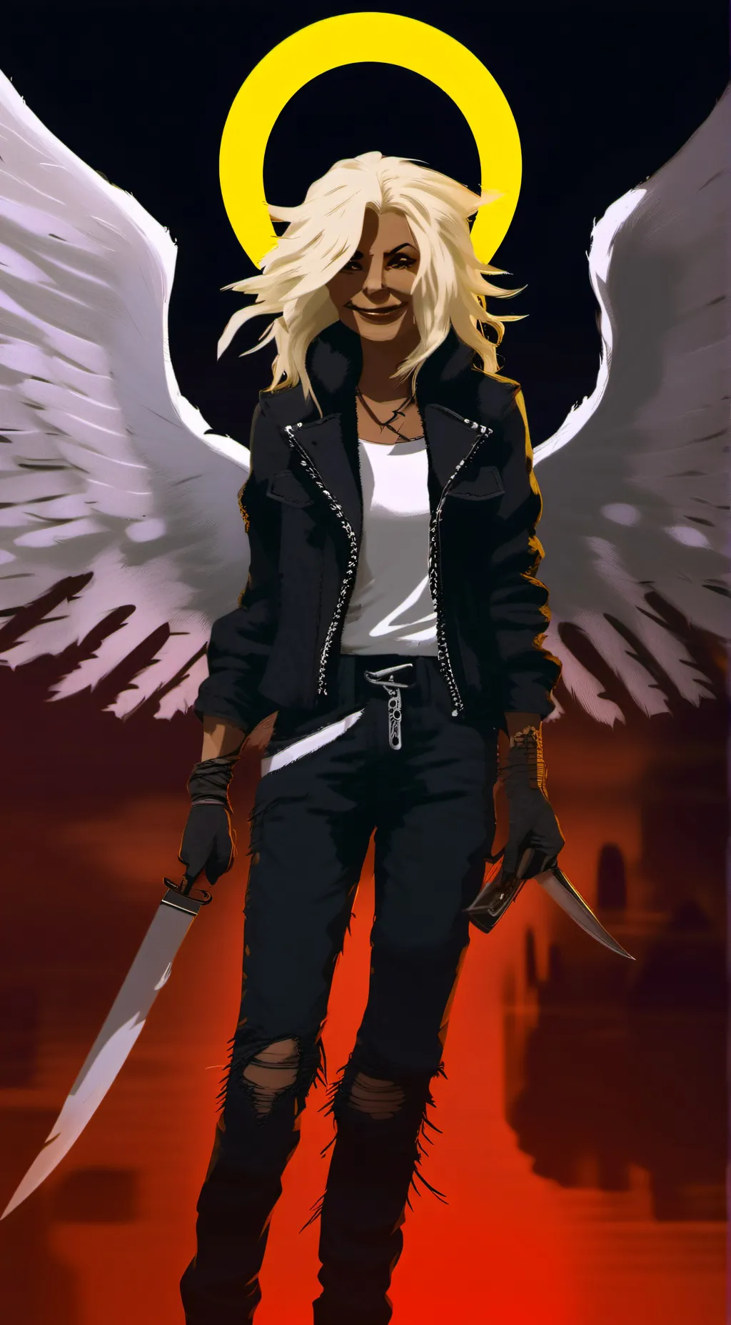 ai character: Illumina. background