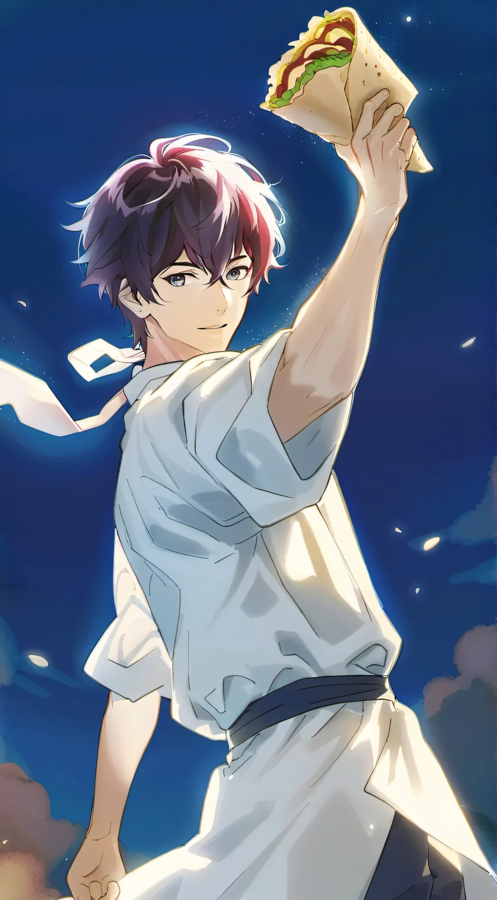 ai character: €H£F 4R0N (Aron) background