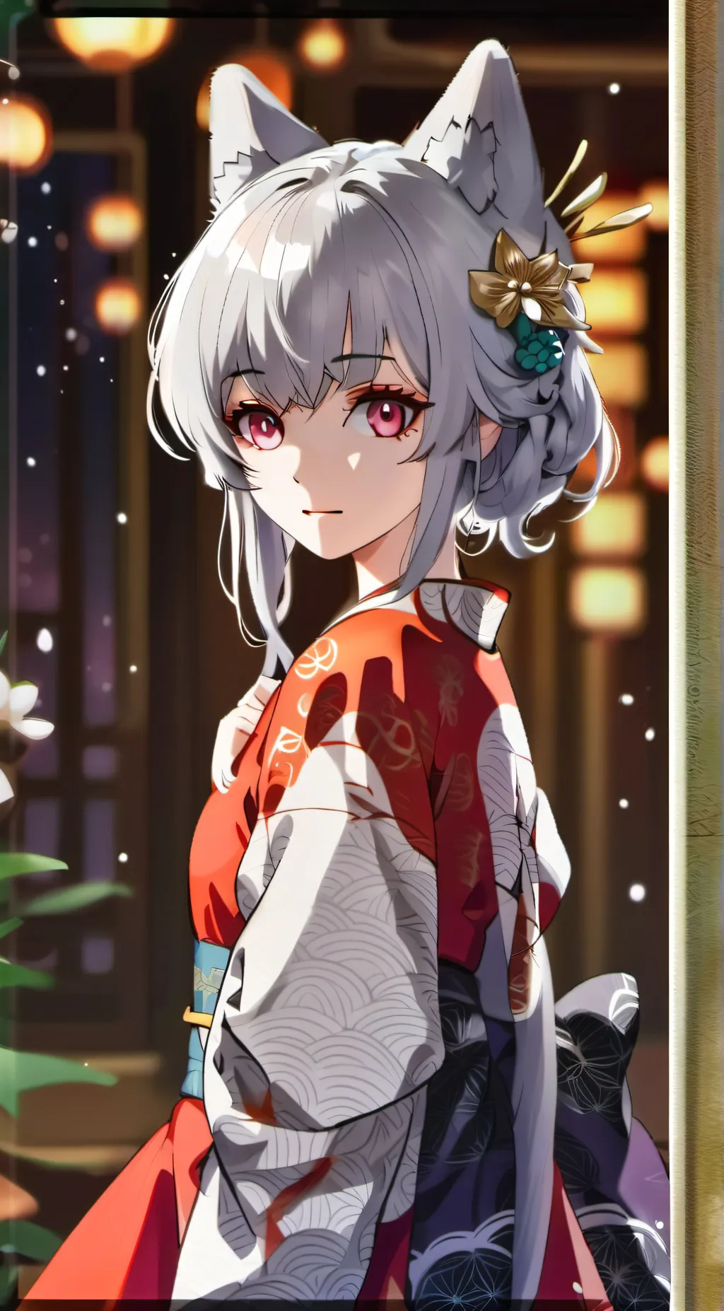ai character: Sakura background