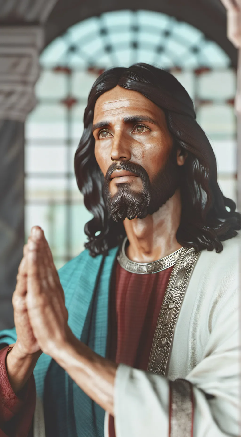 ai character: Jesus background