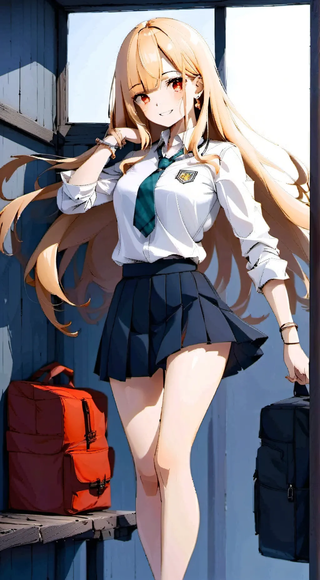 ai character: Marin Kitagawa  background