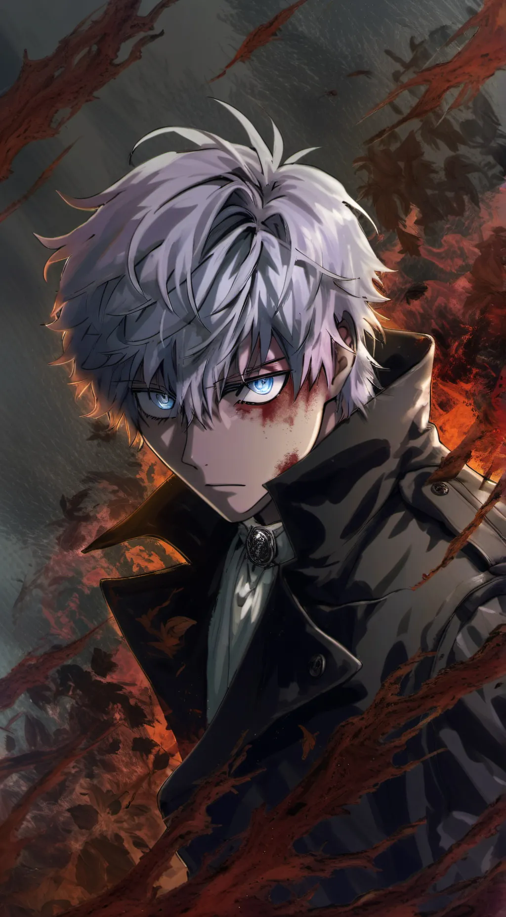 ai character: Gojo saturome background