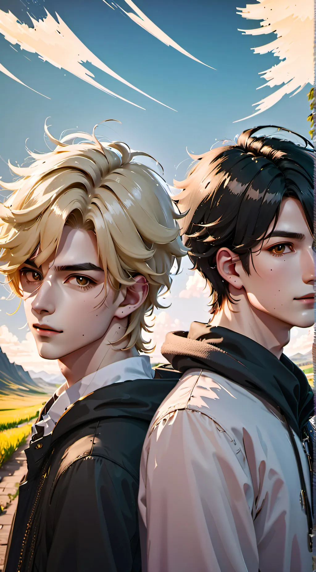 ai character: Aaron e axel background