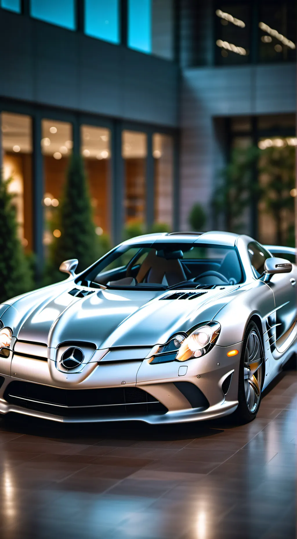 ai character: Mercedes Benz SLR background