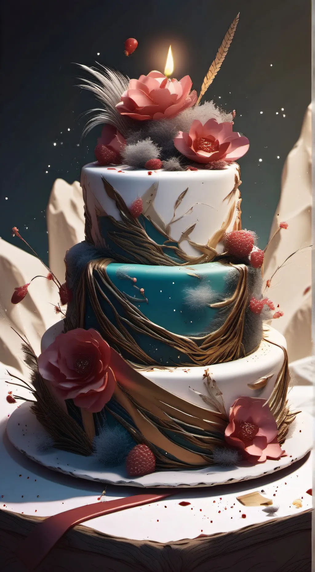 ai character: Talkie birthday background