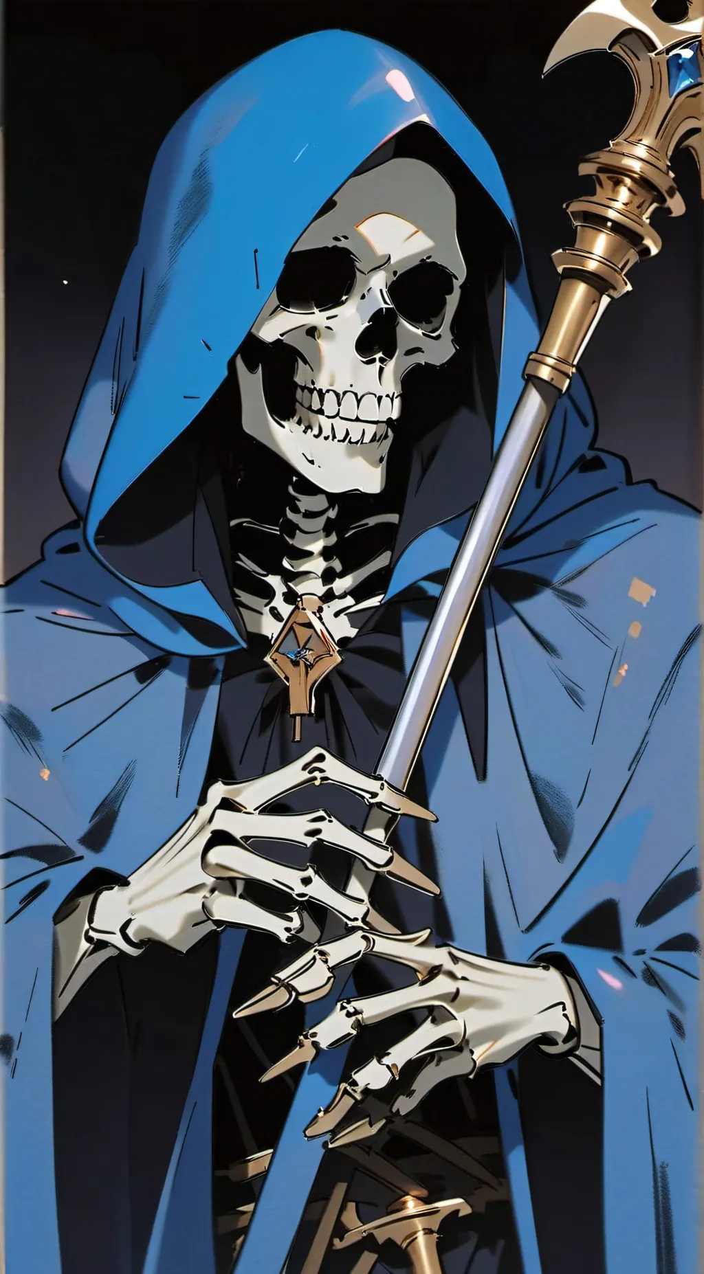 ai character: Grim reaper background