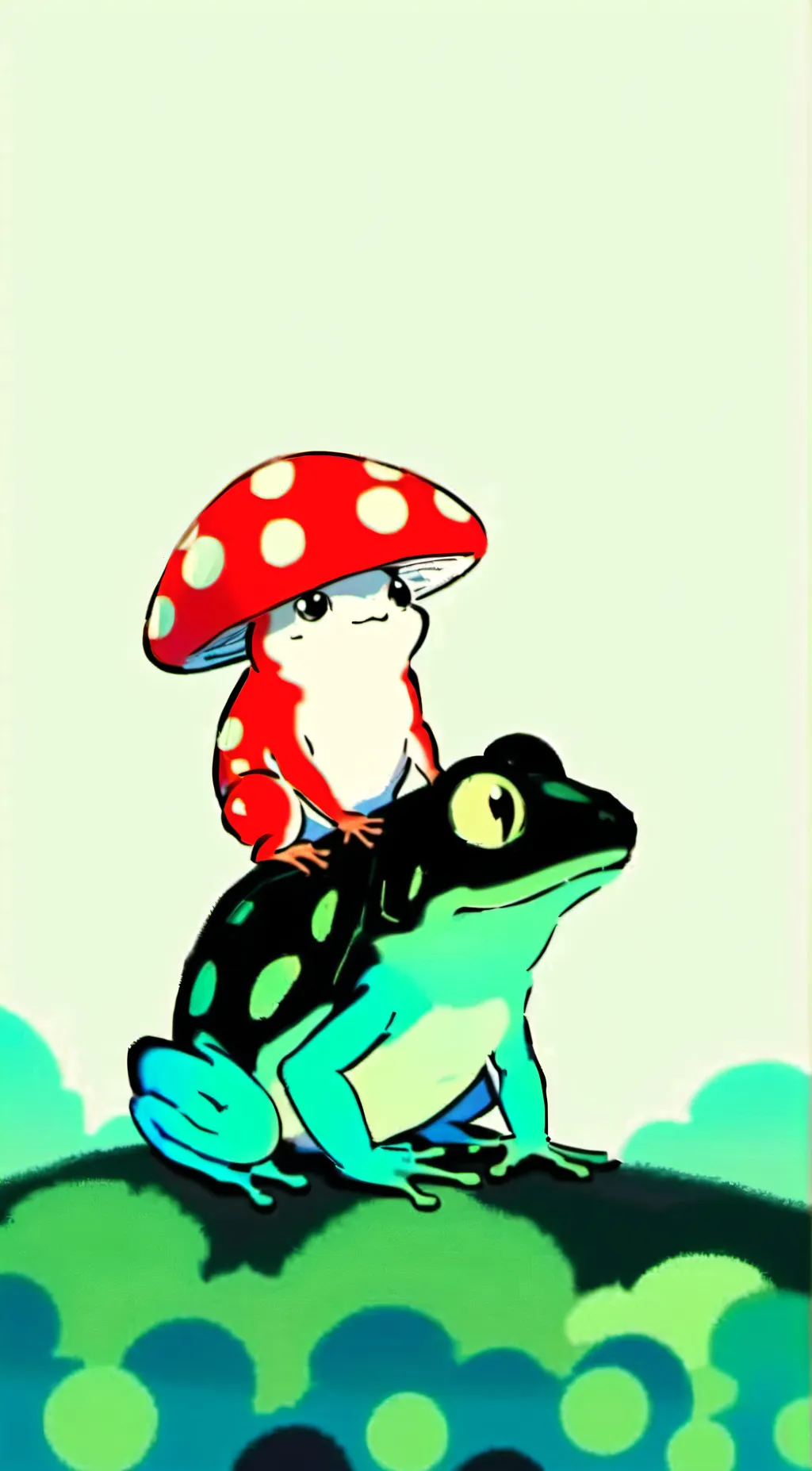 ai character: twoffroggysfriends background