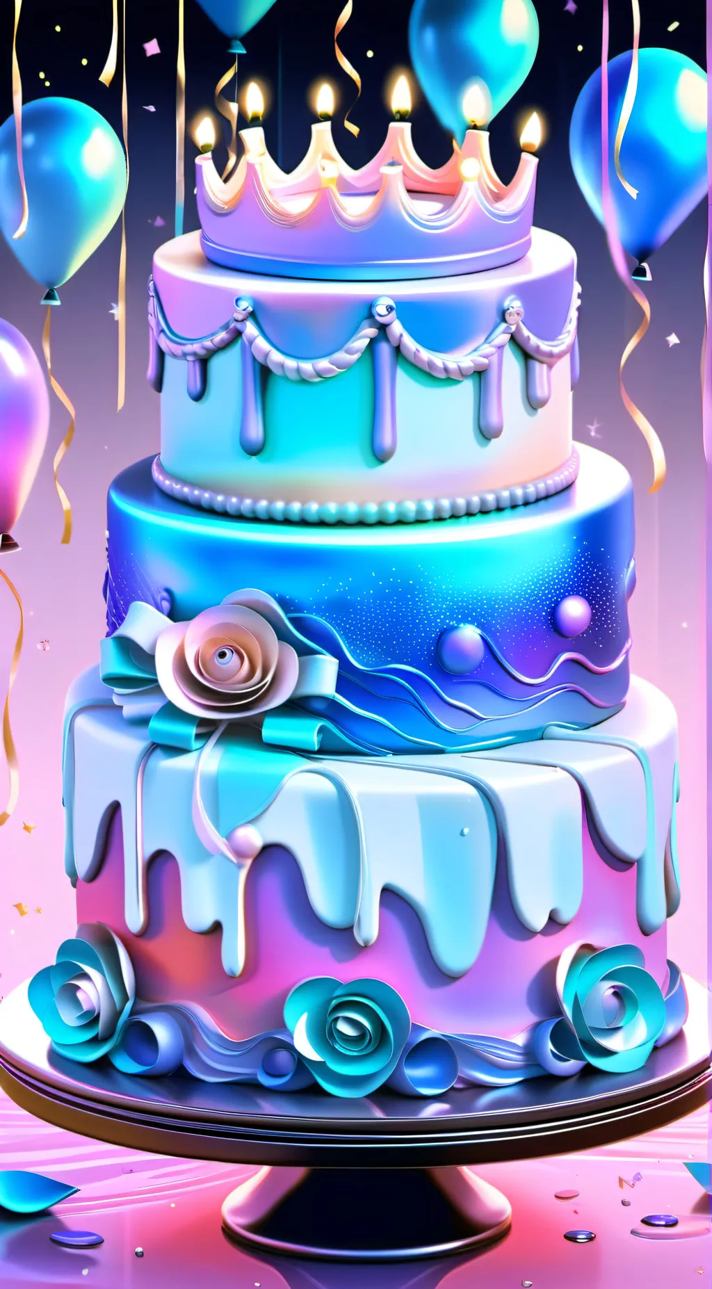 ai character: Happy birthday  background