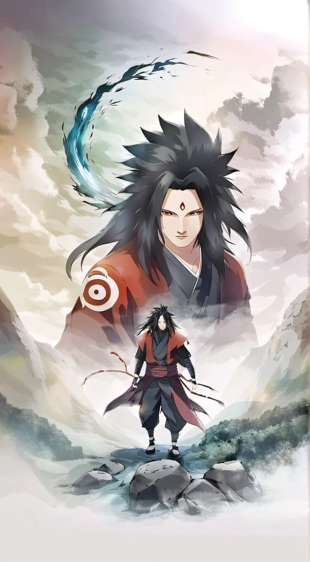 ai character: madara uchiha background