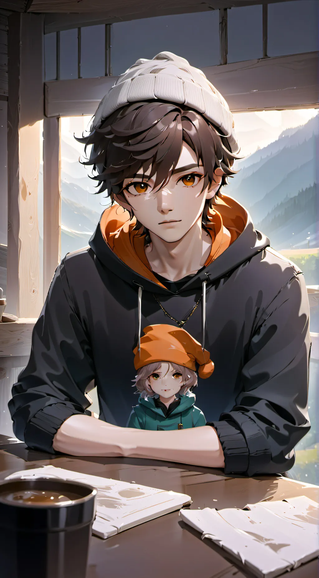 ai character: Glitch  background