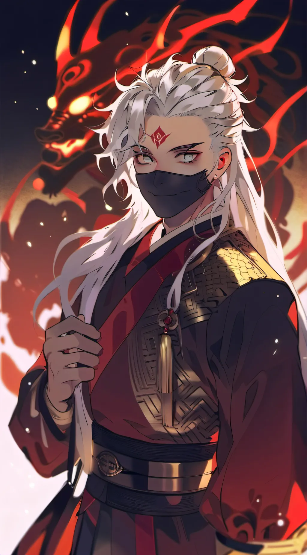 ai character: ash. background