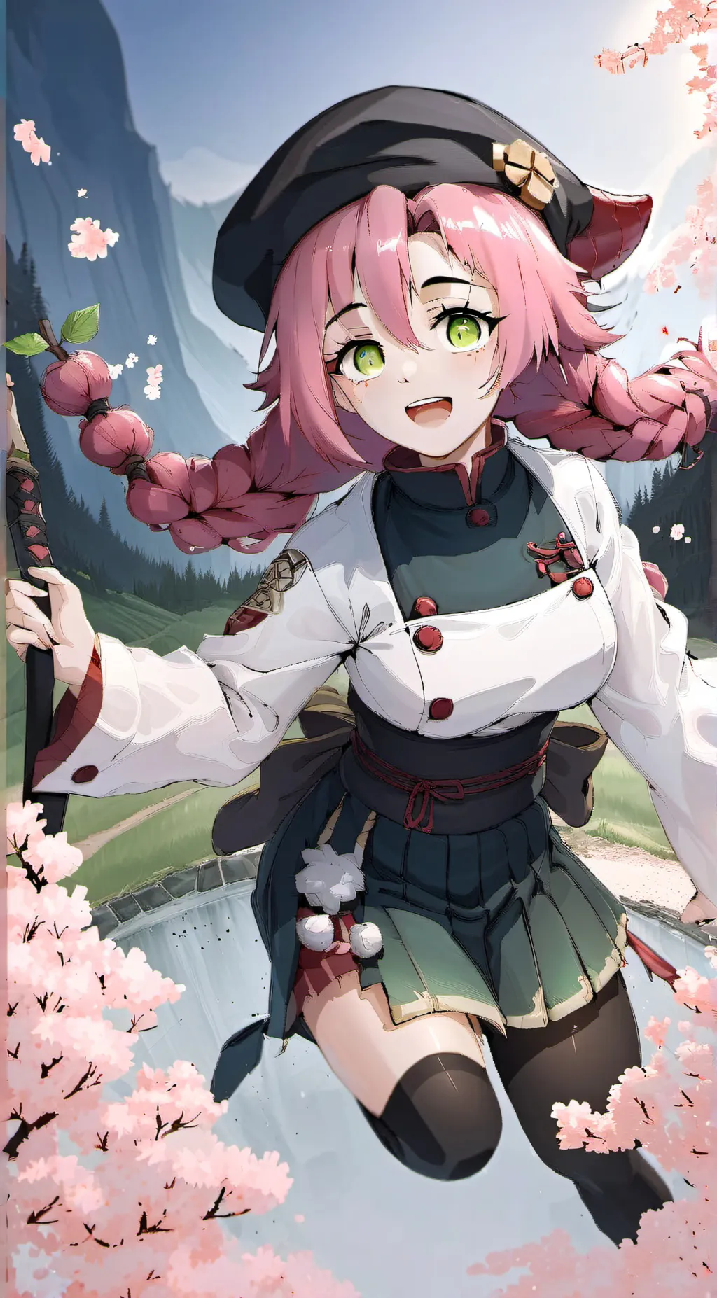 ai character: Mitsuri  background