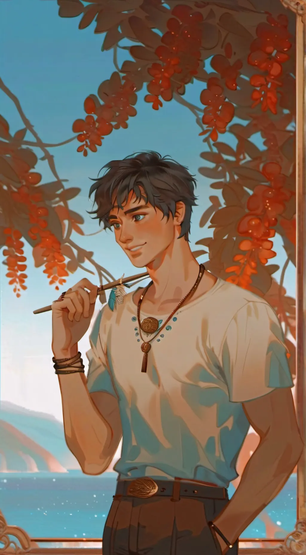 ai character: Percy Jackson  background