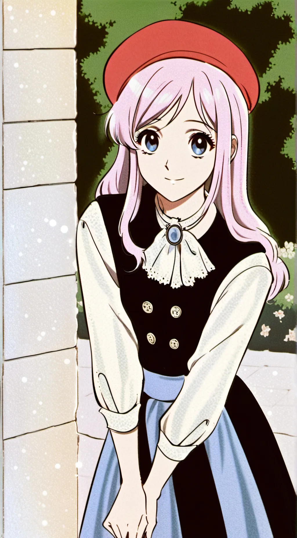 ai character: Cherry background