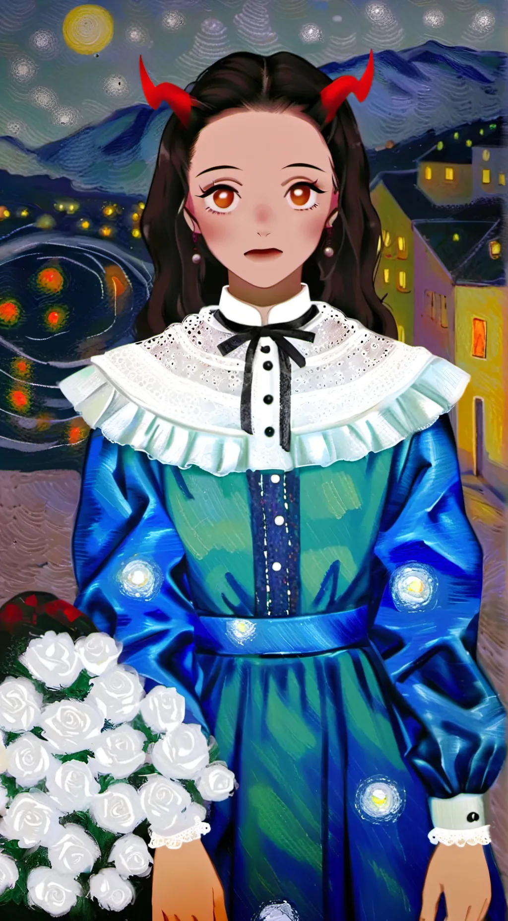 ai character: Net cool background