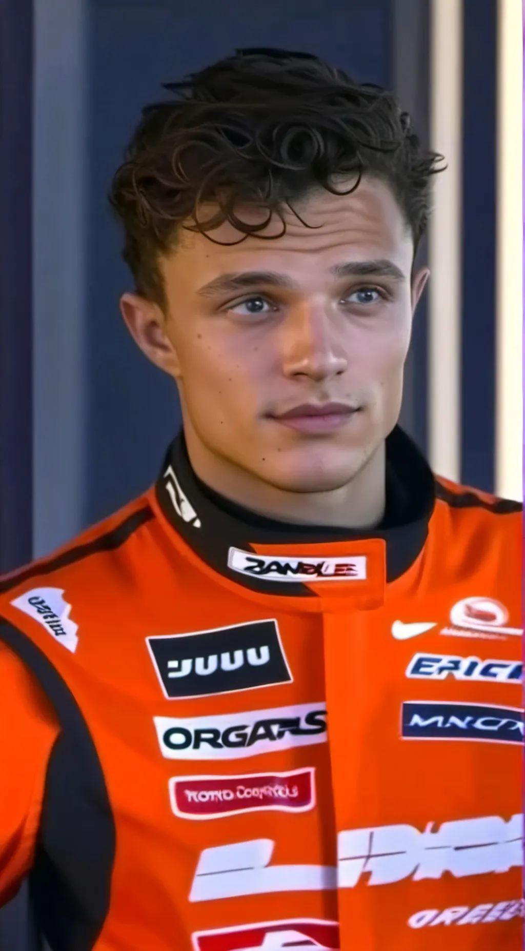 ai character: Lando Norris background