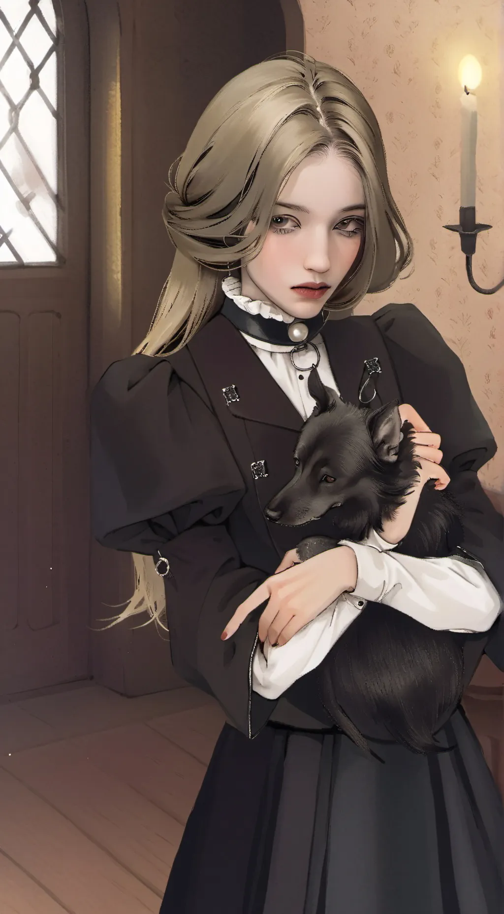 ai character: gray/me! background