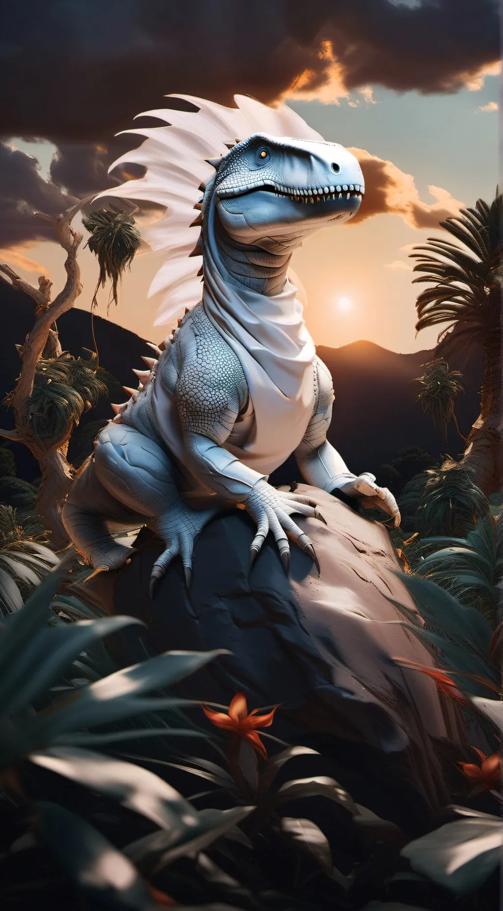 ai character: crystal  background