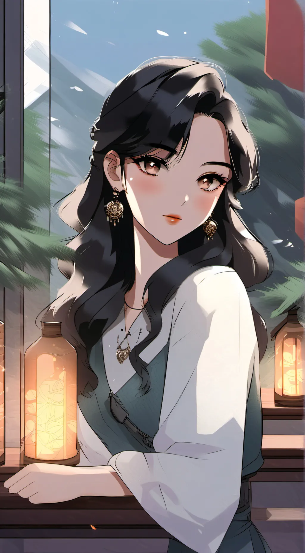 ai character: Miya  background