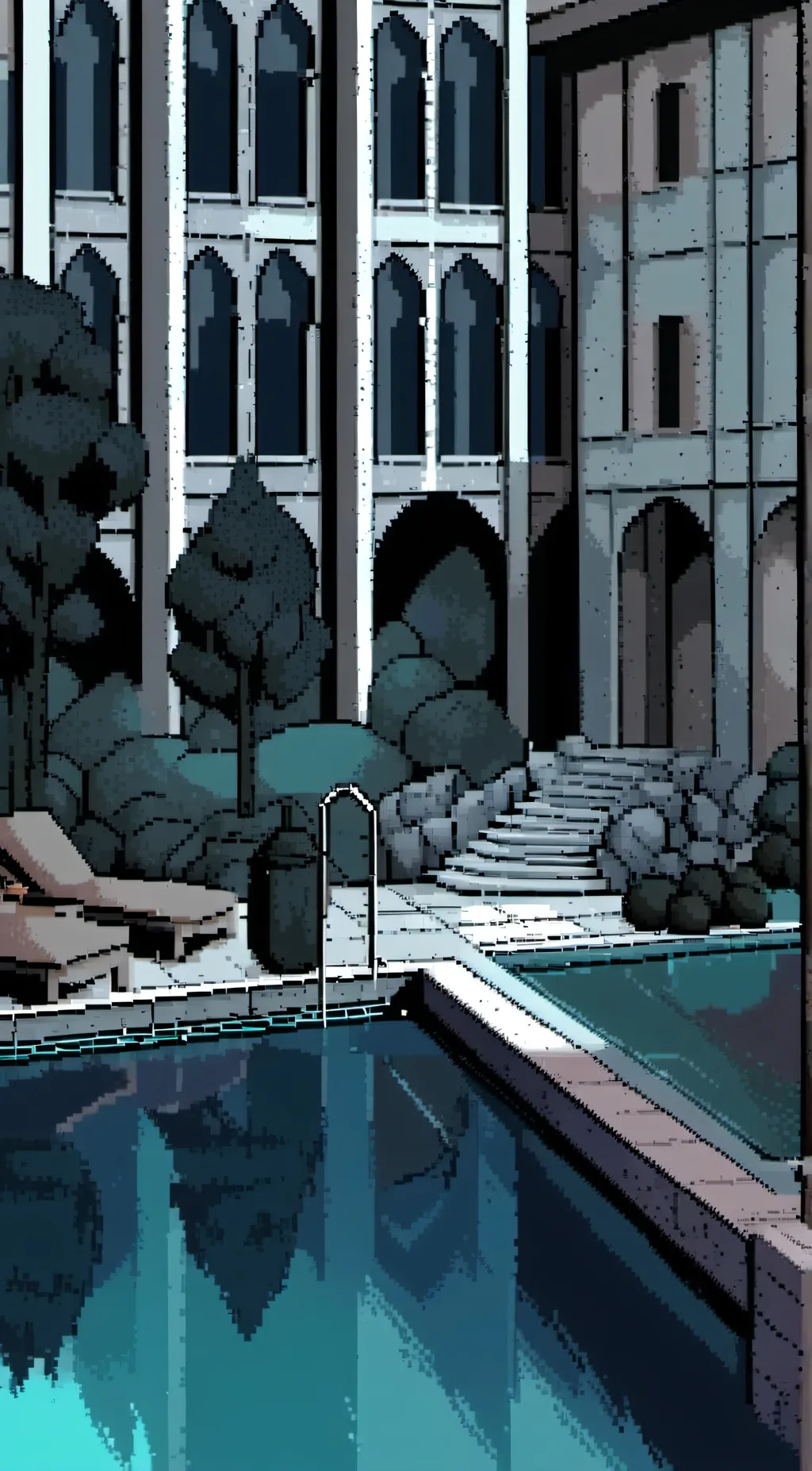 ai character: Pool party Naruto background