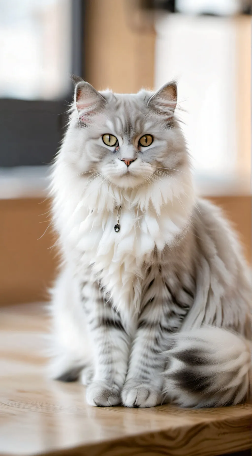 ai character: self care cat background