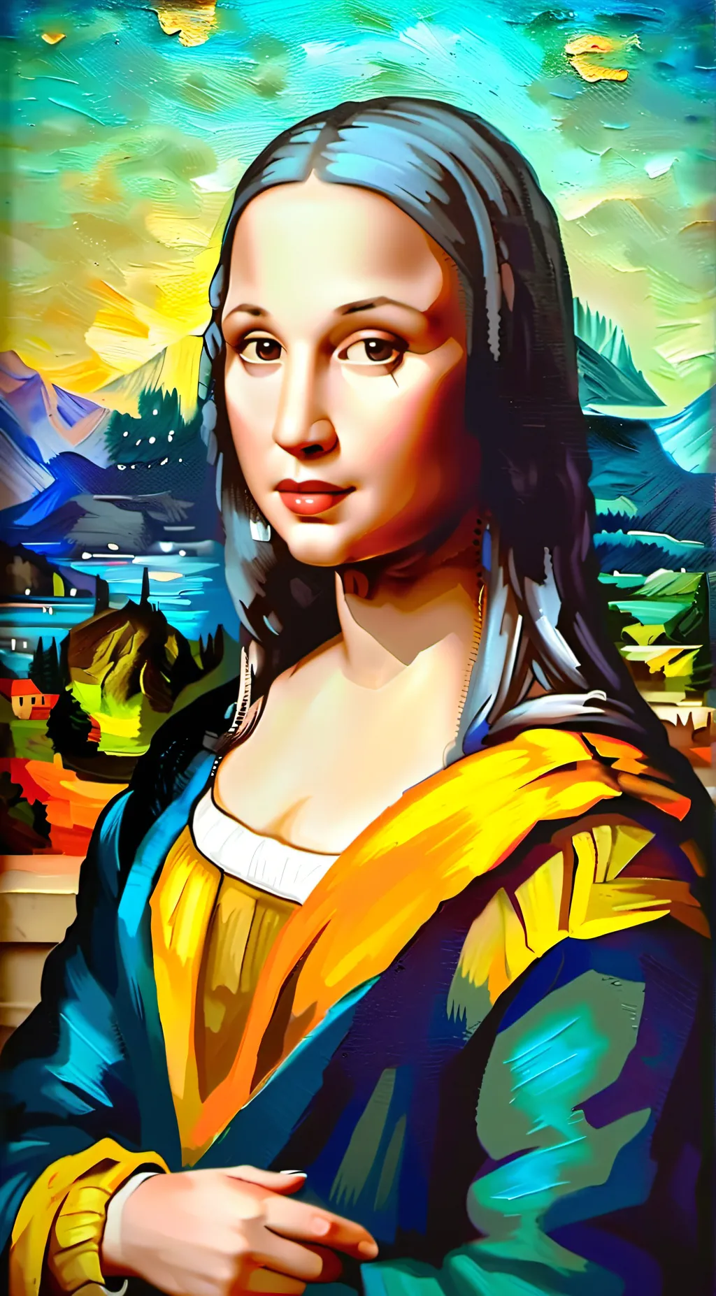ai character: Mona Lisa✨️ background