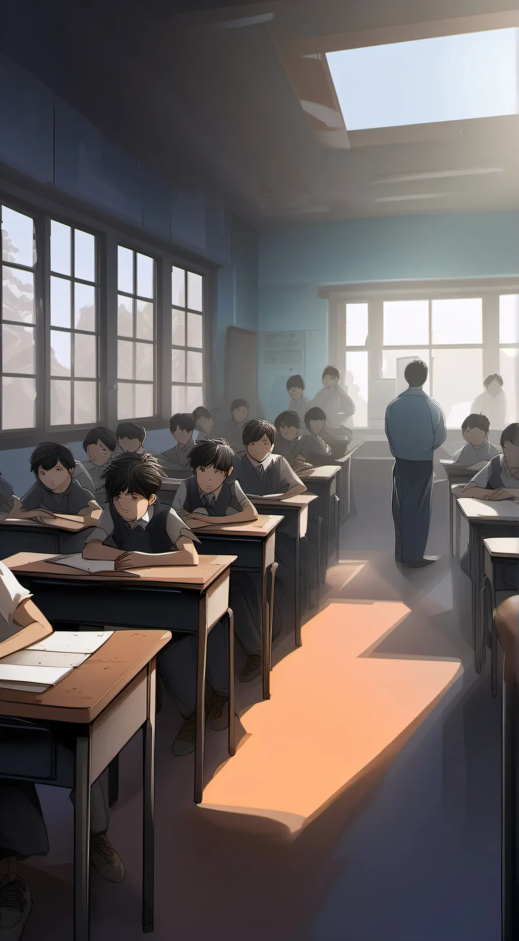 ai character: your classroom  background