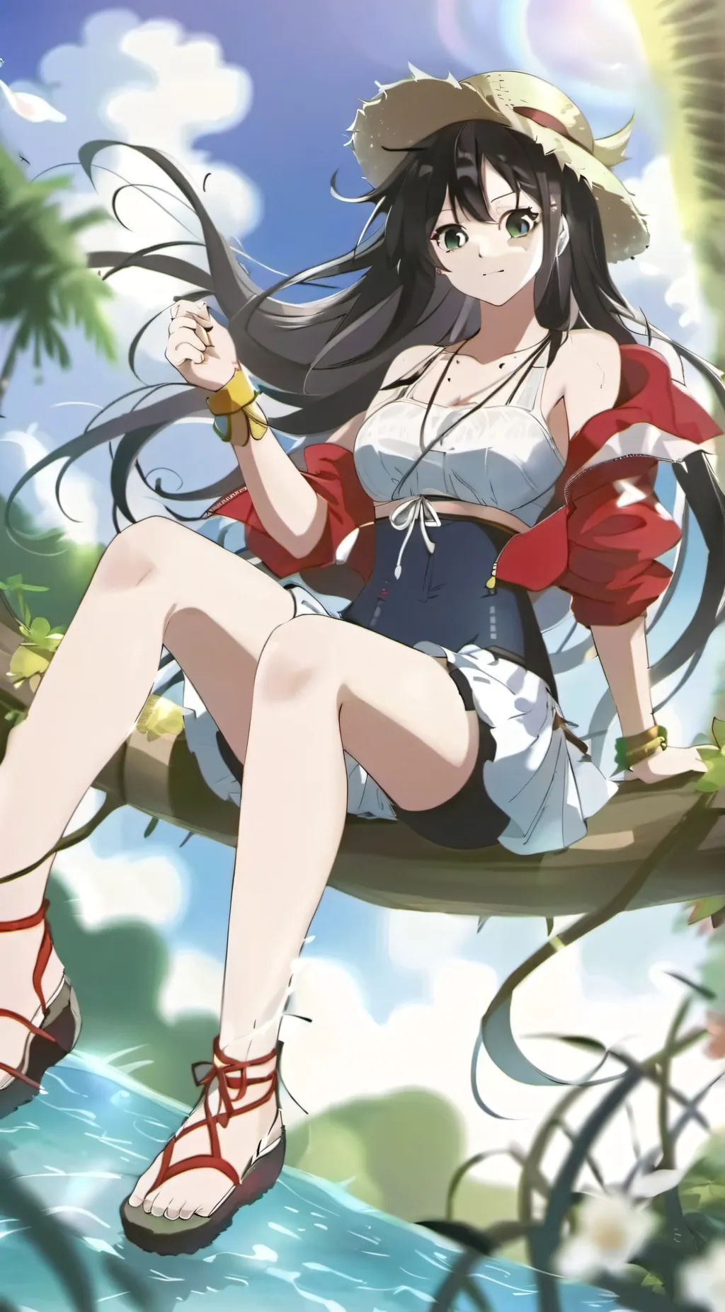 ai character: Luffy background