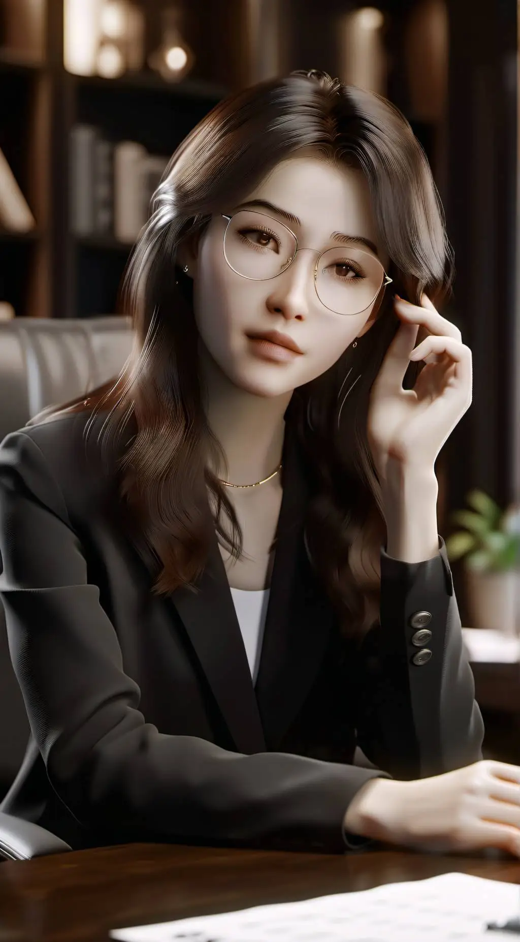 ai character: Crystal  background