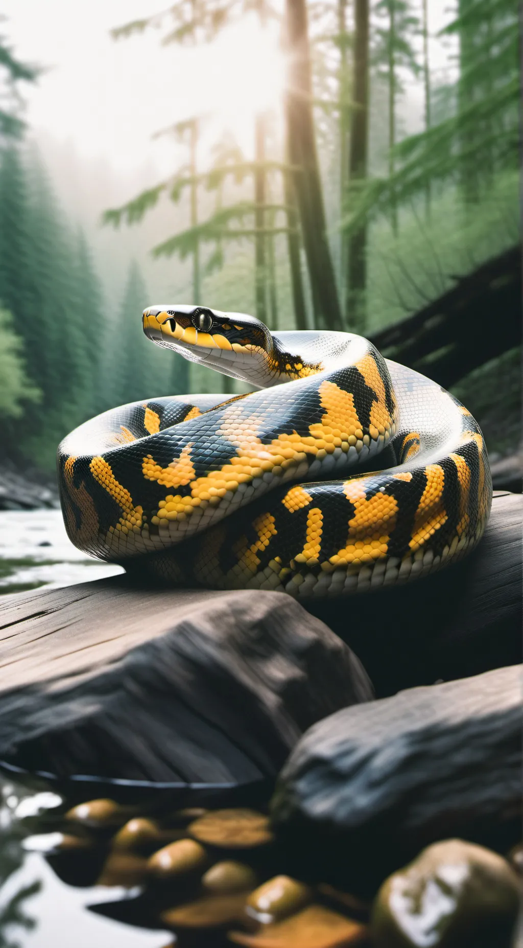 ai character: snake background