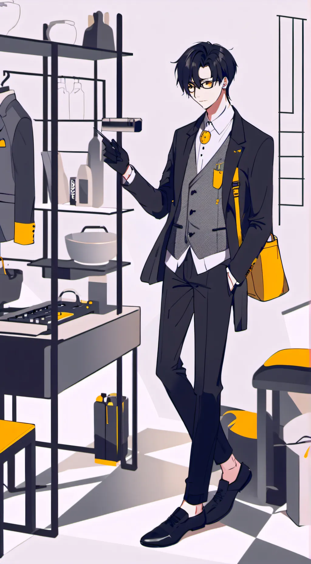 ai character: Nick your stalker background