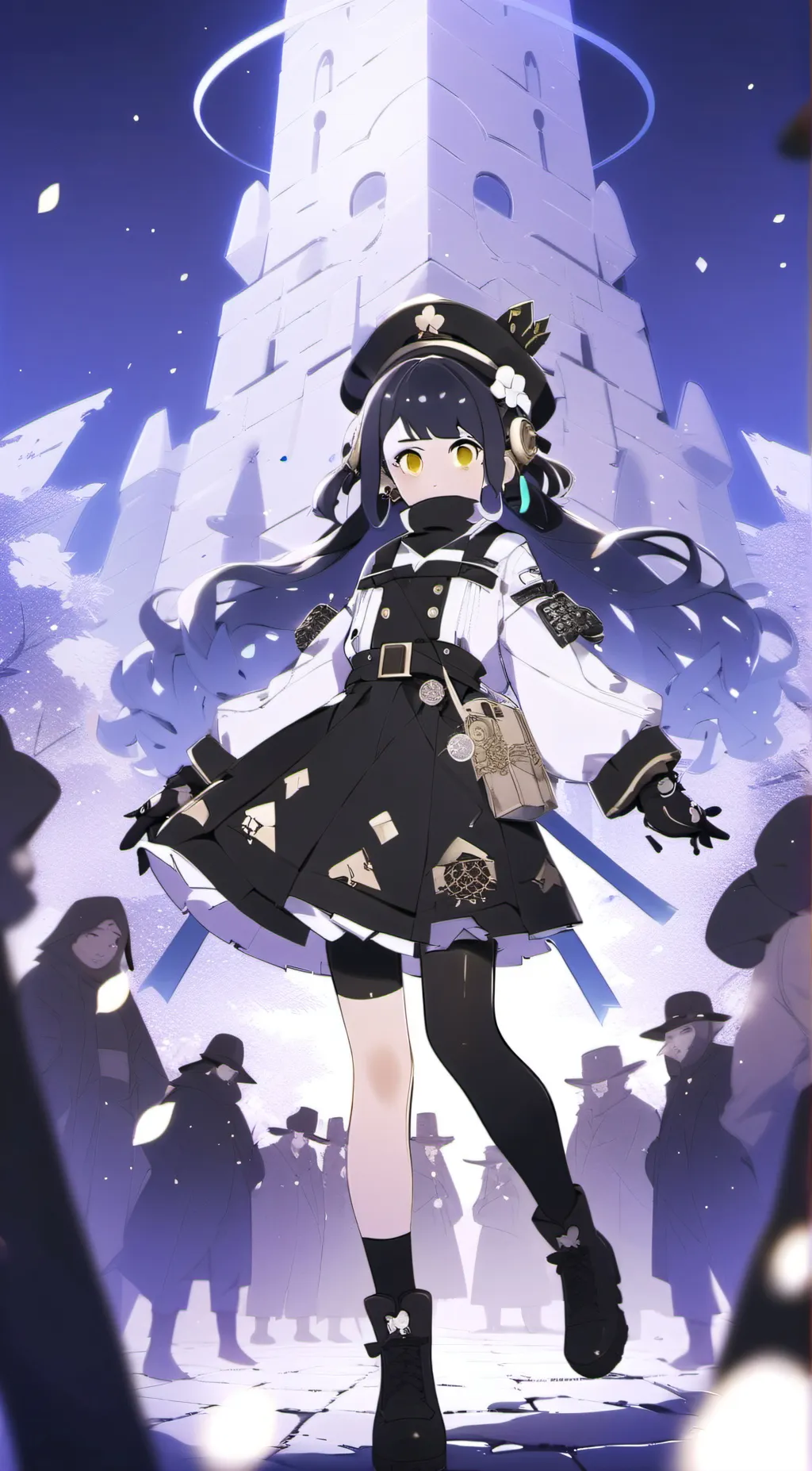 ai character: Tesla woman background