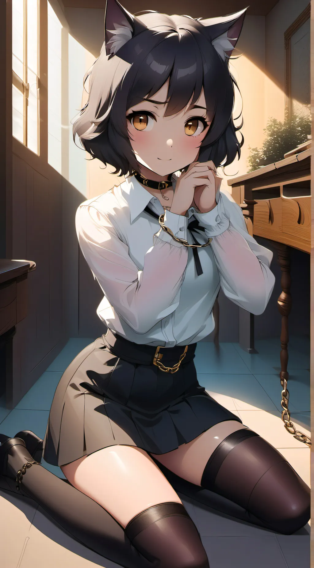 ai character: Ashley Bowes background