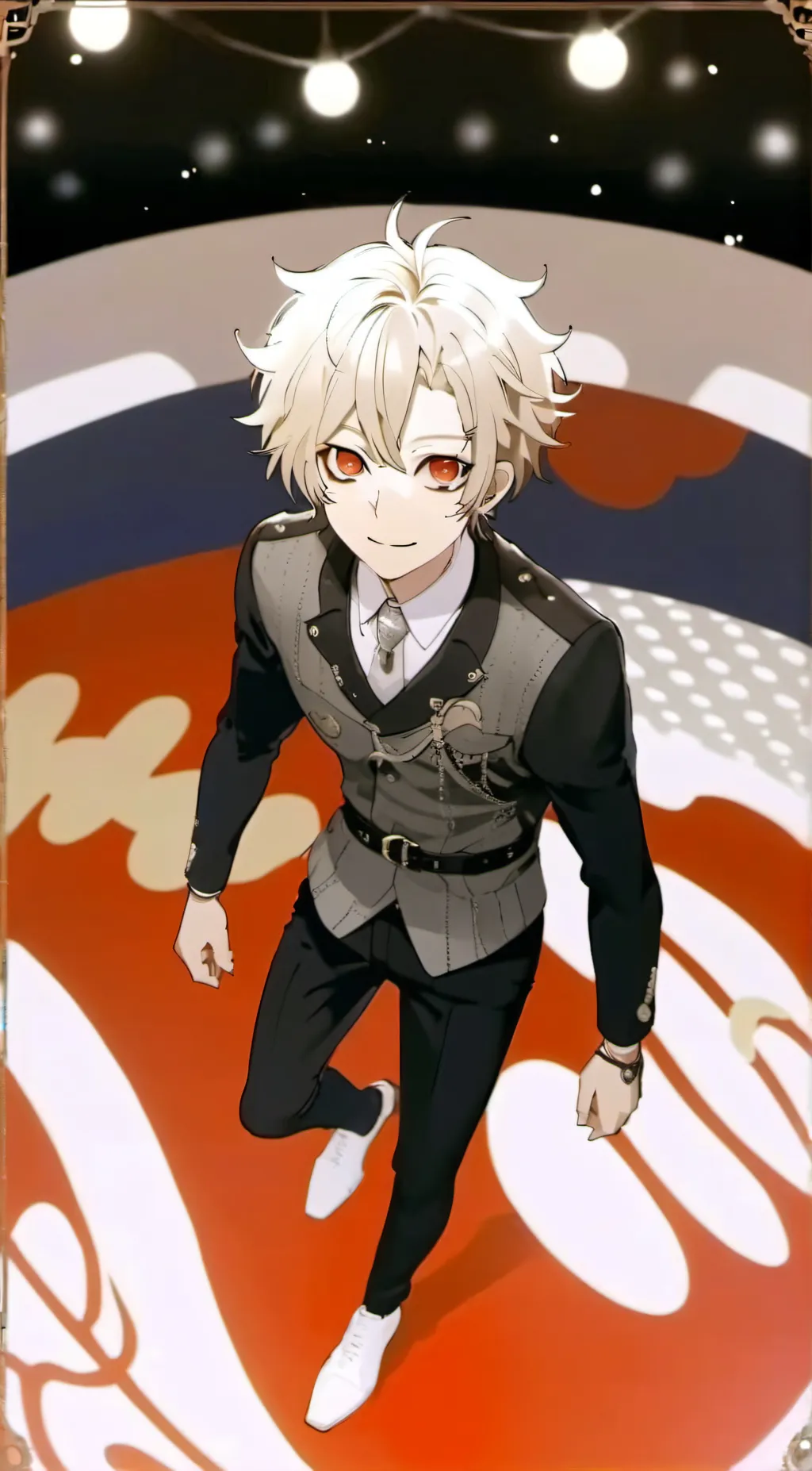 ai character: Sky  background